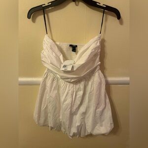Forever 21 White Strapless Dress